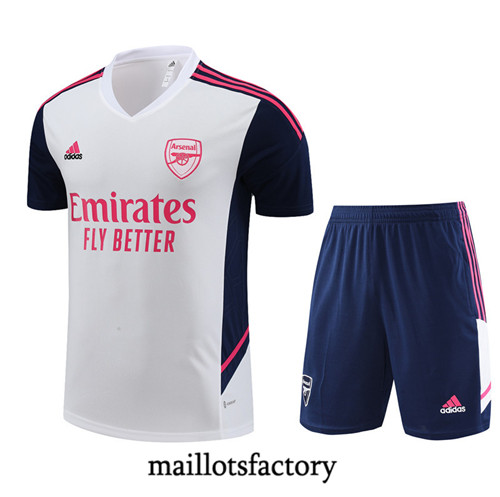 Achat Maillot du Arsenal + Short 2022/23 Blanc fac tory s0443