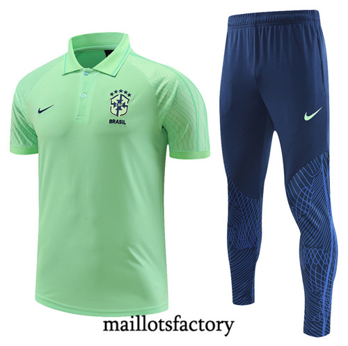 Achat Maillot du Brésil Polo 2022/23 vert fac tory s0413