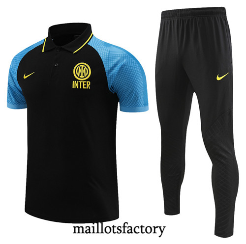 Achat Maillot du Inter Milan Polo 2022/23 noir fac tory s0487