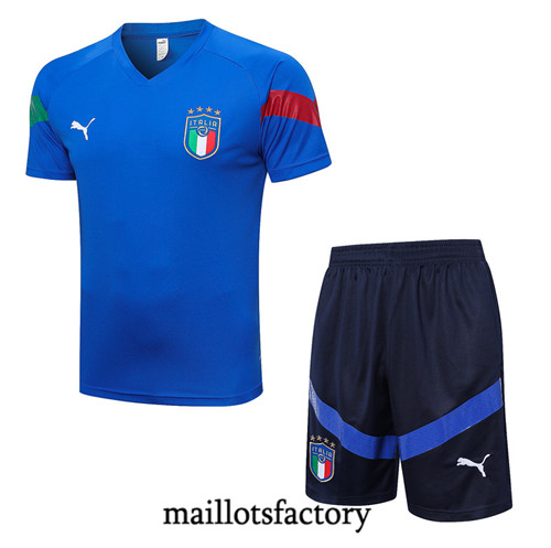 Achat Maillot du Italie + Short 2022/23 Bleu fac tory s0424