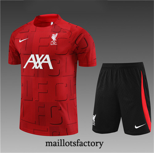 Achat Maillot du Liverpool Enfant + Short 2023/24 rouge fac tory s0456