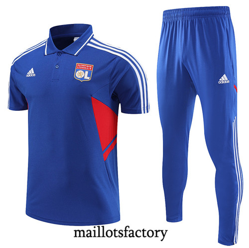 Achat Maillot du Lyon Polo 2022/23 Bleu fac tory s0353