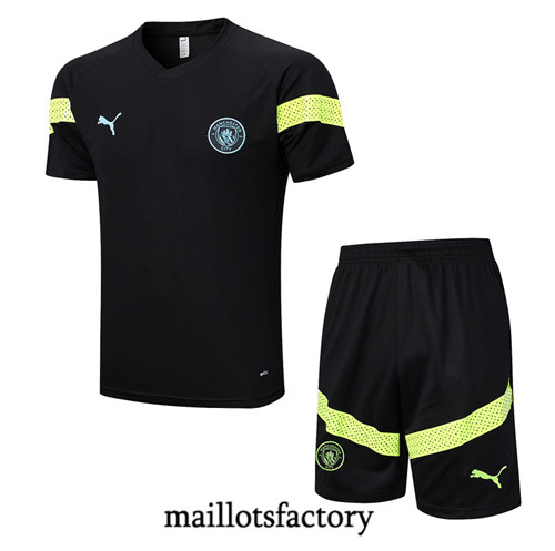 Achat Maillot du Manchester City + Short 2022/23 noir fac tory s0468