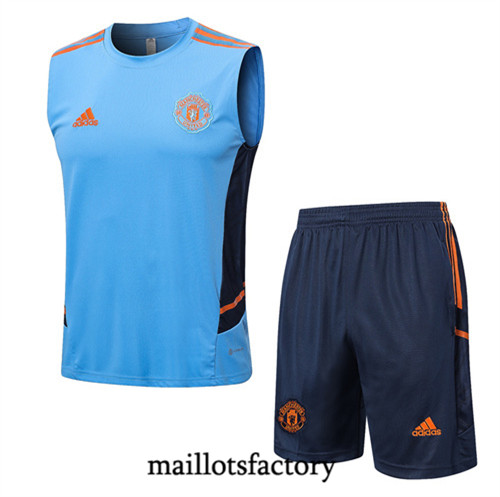 Achat Maillot du Manchester United Debardeur 2022/23 Bleu fac tory s0473