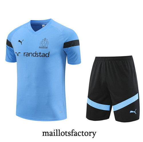 Achat Maillot du Marseille + Short 2022/23 Bleu fac tory s0355