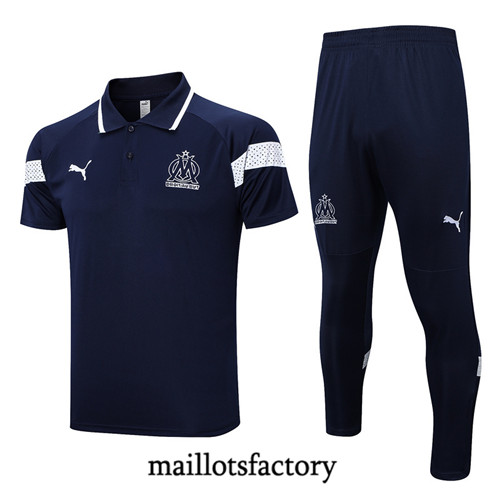 Achat Maillot du Marseille polo 2022/23 Bleu fac tory s0357