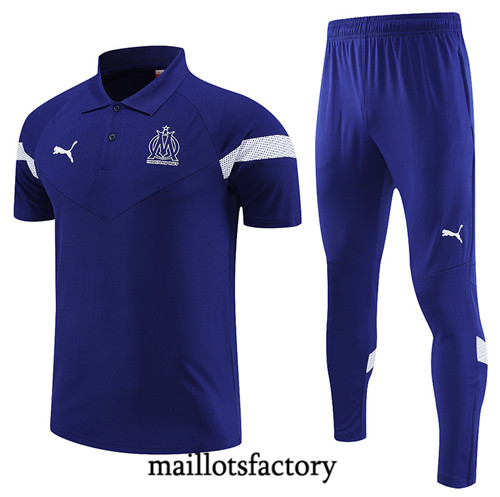 Achat Maillot du Marseille polo 2022/23 Bleu fac tory s0360