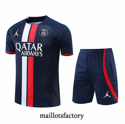 Maillots factory 23341 Kit d'entrainement Maillot du Paris PSG + Short 2022/23 Pas Cher Fiable