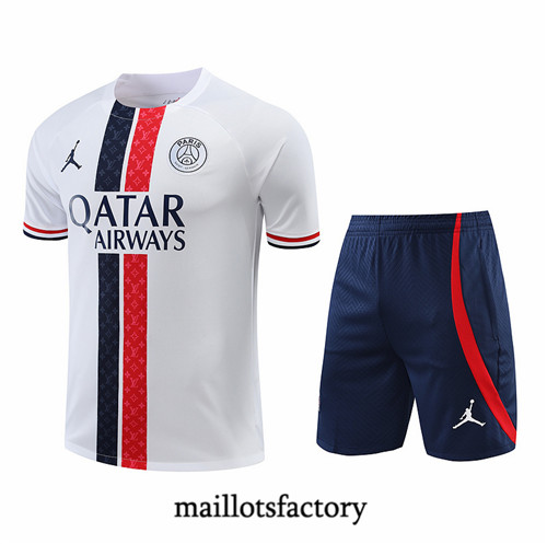 Maillots factory 23342 Kit d'entrainement Maillot du Paris PSG + Short 2022/23 Pas Cher Fiable