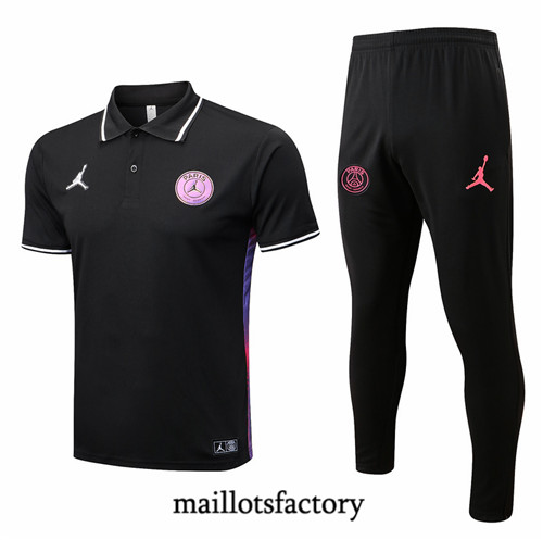 Maillots factory 23346 Kit d'entrainement Maillot du Paris PSG polo 2022/23 Noir Pas Cher Fiable