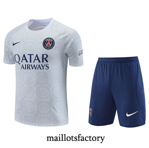 Achat Maillot du Paris PSG + Short 2022/23 Blanc fac tory s0366