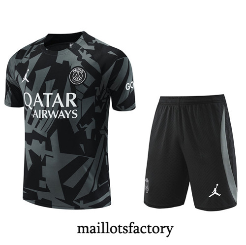 Achat Maillot du Paris PSG + Short 2022/23 noir fac tory s0368