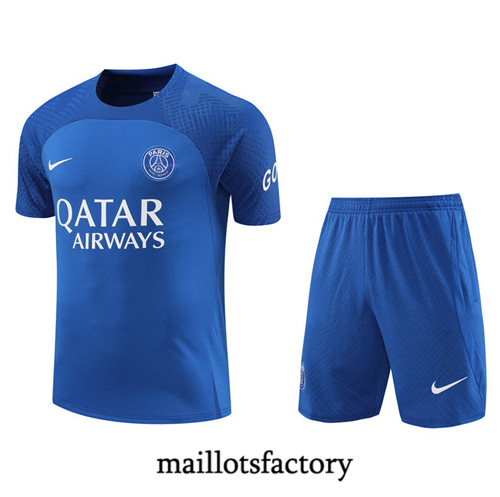 Achat Maillot du Paris PSG + Short 2022/23 Bleu fac tory s0369