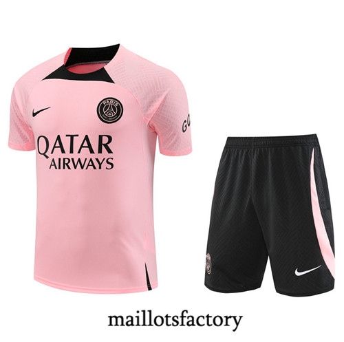 Achat Maillot du Paris PSG + Short 2022/23 rose fac tory s0370