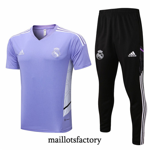 Maillots factory 23329 Kit d'entrainement Maillot du Real Madrid 2022/23 Pourpre Pas Cher Fiable