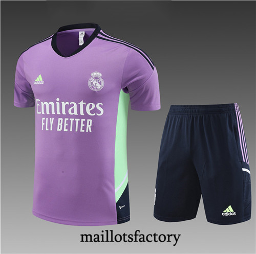 Achat Maillot du Real Madrid Enfant + Short 2022/23 Violet fac tory s0347