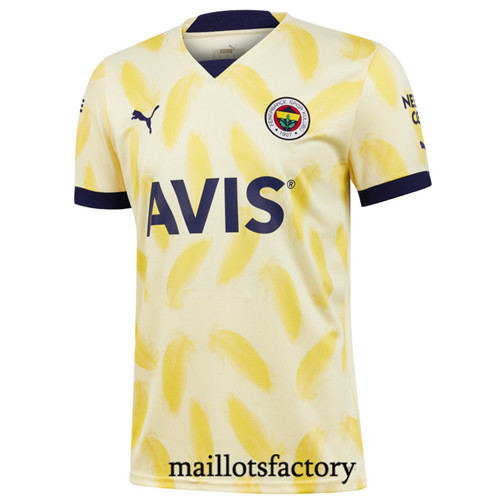 Maillots factory 23413 Maillot du Fenerbahce 2022/23 Exterieur Blanc Pas Cher Fiable