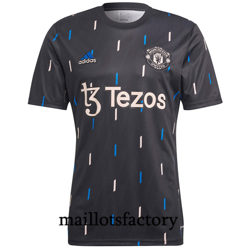 Achat Maillot du Manchester United 2022/23 Pre Match - Noir fac tory s0278