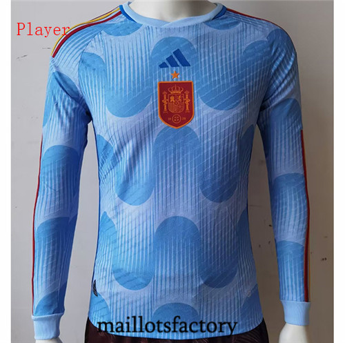 Maillots factory 23554 Maillot de Player Espagne 2022/23 Exterieur Manche Longue Pas Cher Fiable