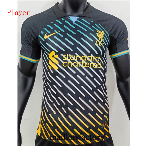 Maillots factory 23576 Maillot de Player Liverpool 2022/23 Noir/Jaune Pas Cher Fiable