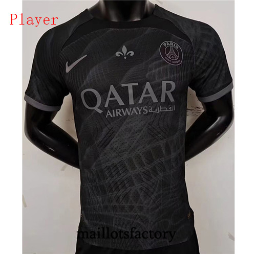 Achat Maillot du Player PSG 2023/24 Noir fac tory s0213