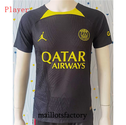 Achat Maillot du Player PSG 2023/24 Training Noir/Jaune fac tory s0214