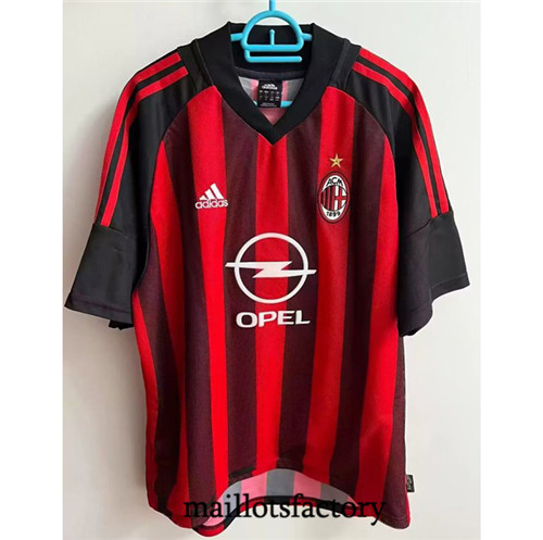 Maillots factory 23611 Maillot du Retro AC Milan 2002-03 Domicile Pas Cher Fiable