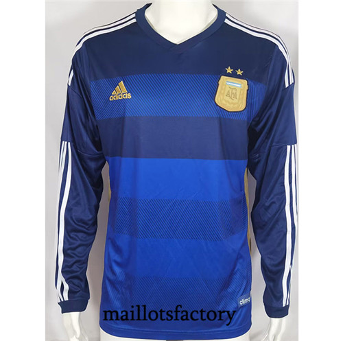 Achat Maillot du Retro Argentine 2014-15 Exterieur Manche Longue fac tory s0287