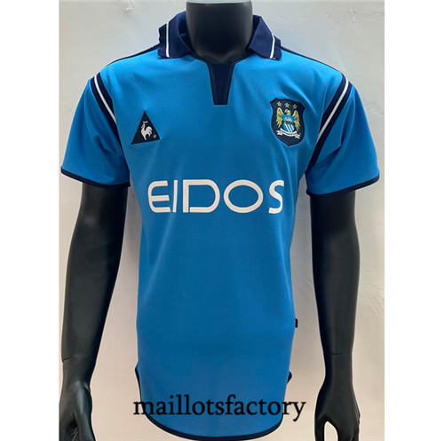 Achat Maillot du Retro Manchester City 2001-02 Domicile fac tory s0291