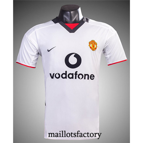 Maillots factory 23610 Maillot du Retro Manchester United 2002-03 Exterieur Pas Cher Fiable