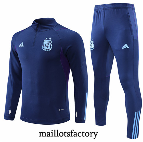 Maillots factory 23079 Survetement du foot Argentine 2022/23 Bleu Pas Cher Fiable