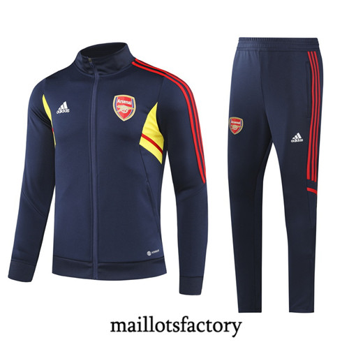 Achat Maillot du Veste Survetement Arsenal 2022/23 Bleu fac tory s0640