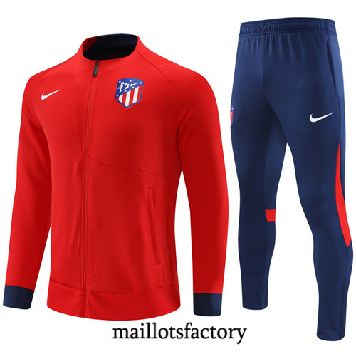 Achat Maillot du Veste Survetement Atletico Madrid 2022/23 rouge fac tory s0531