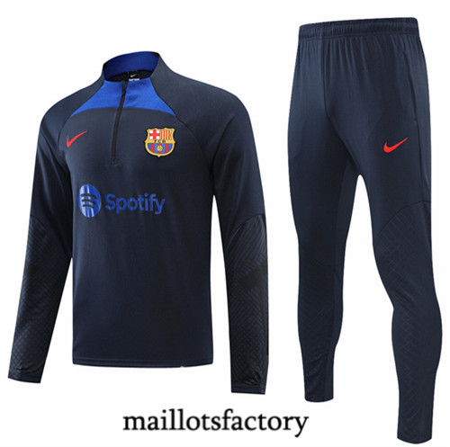 Maillots factory 23015 Survetement du foot Barcelone 2022/23 Bleu Pas Cher Fiable