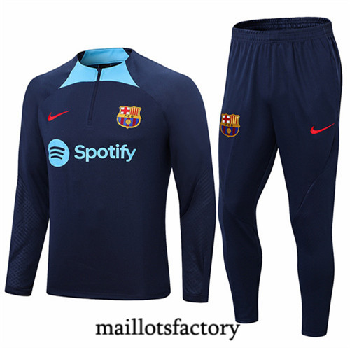 Maillots factory 23016 Survetement du foot Barcelone 2022/23 Bleu Pas Cher Fiable