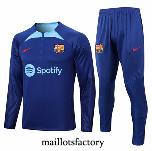 Maillots factory 23019 Survetement du foot Barcelone 2022/23 Bleu Pas Cher Fiable