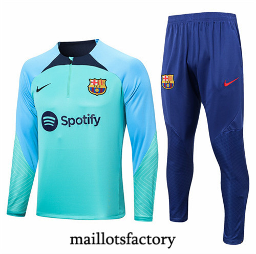 Maillots factory 23020 Survetement du foot Barcelone 2022/23 Bleu Pas Cher Fiable