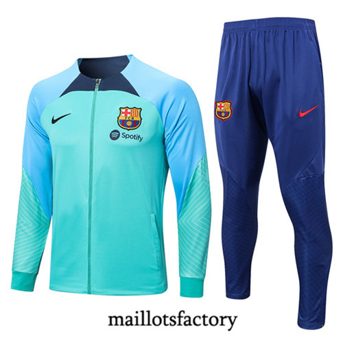 Achat Maillot du Veste Survetement Barcelone 2022/23 Bleu fac tory s0537