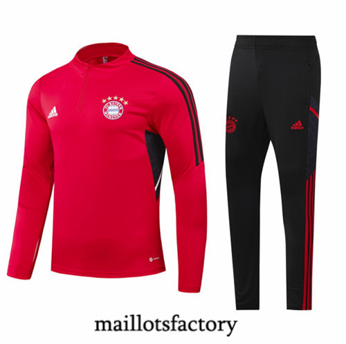 Maillots factory 23009 Survetement du foot Bayern Munich 2022/23 Rouge Pas Cher Fiable