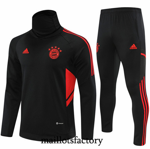 Maillots factory 23012 Survetement du foot Bayern Munich 2022/23 Noir Pas Cher Fiable