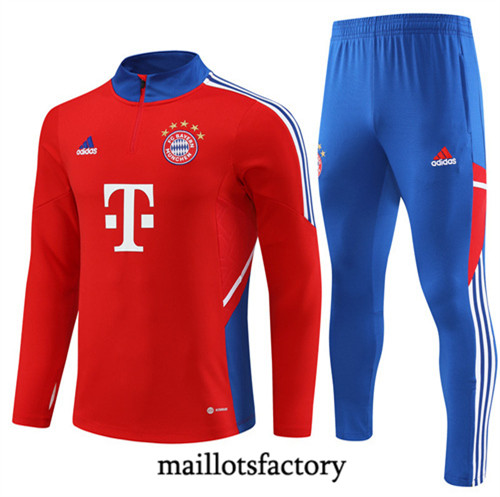 Achat Maillot du Survetement Bayern Munich 2022/23 rouge fac tory s0513