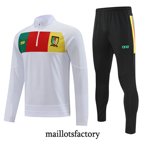 Achat Maillot du Survetement Cameroun 2022/23 Blanc fac tory s0606