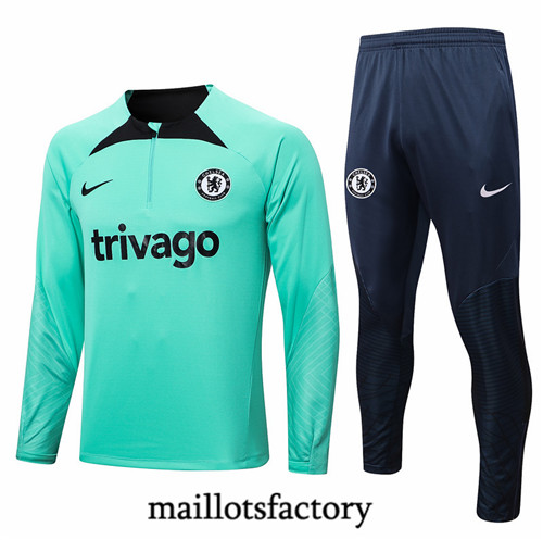 Maillots factory 23125 Survetement du foot Chelsea 2022/23 Bleu Pas Cher Fiable