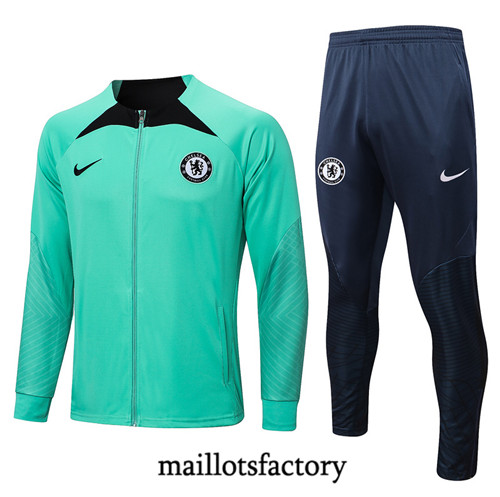 Achat Maillot du Veste Survetement Chelsea 2022/23 vert fac tory s0643