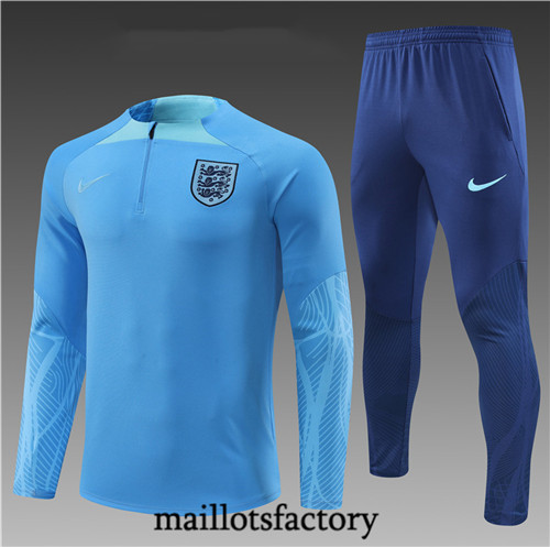 Maillots factory 23240 Survetement Enfant du foot Angleterre 2022/23 Bleu Pas Cher Fiable