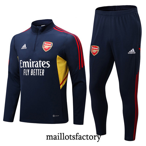 Achat Maillot du Survetement Enfant Arsenal 2022/23 Bleu fac tory s0759