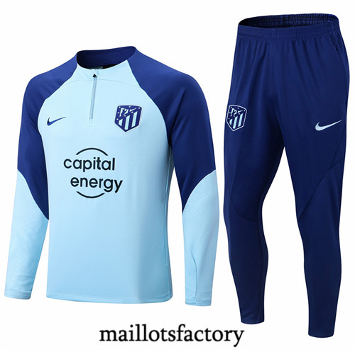 Maillots factory 23170 Survetement Enfant du foot Atletico Madrid 2022/23 Bleu Pas Cher Fiable