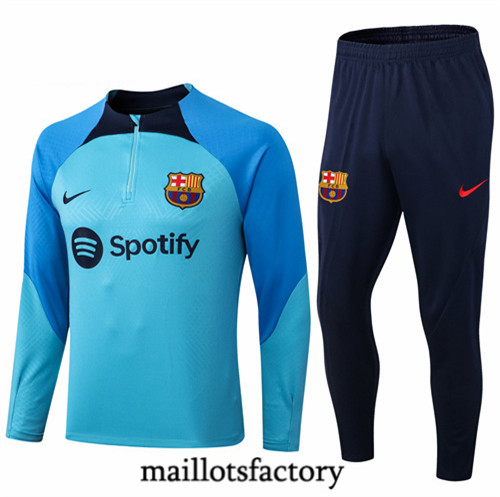 Maillots factory 23177 Survetement Enfant du foot Barcelone 2022/23 Bleu Pas Cher Fiable