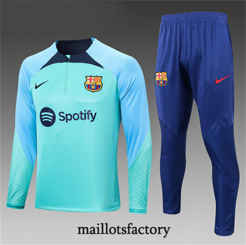 Achat Maillot du Survetement Enfant Barcelone 2022/23 Bleu fac tory s0720