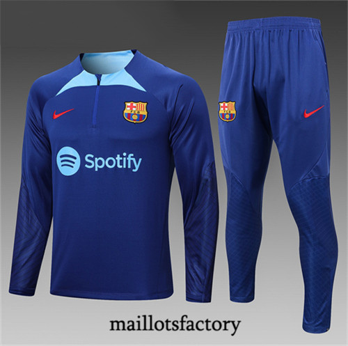 Achat Maillot du Survetement Enfant Barcelone 2022/23 Bleu fac tory s0721